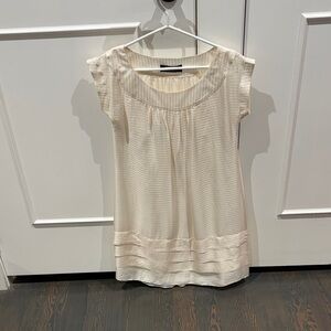 Club Monaco Cream Tunic Top